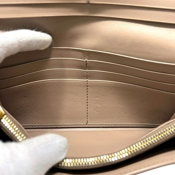 Prada Bifold Long Wallet Beige 1 Mh132 Wallet Leather - Picture 4 of 10